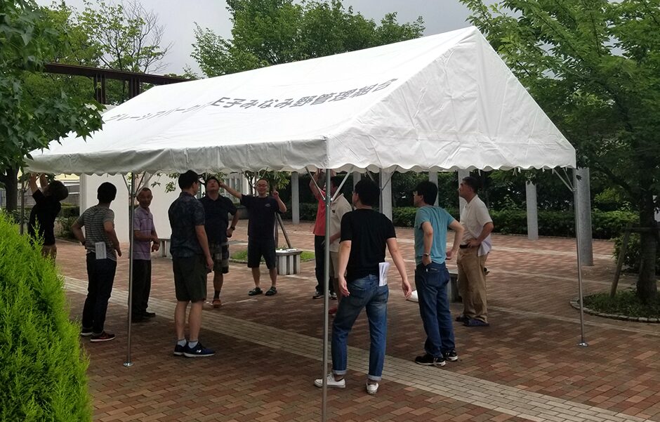 テントの立て方・張り方