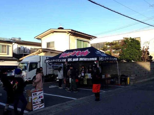 クラブカウンターアクション宮古様 かんたんてんと3(スチール&アルミ複合)で設営した事例