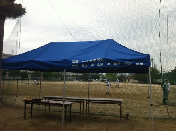 W.N様 かんたんてんと3(スチール&アルミ複合)で設営した事例