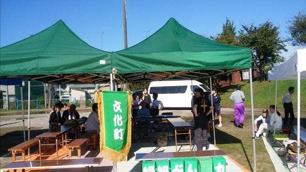 文化町町内会様 クイックテント(オールアルミフレーム)で設営した事例