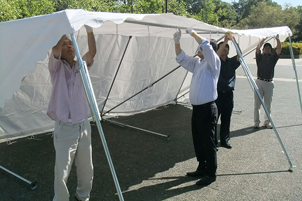 片側を立て上げる