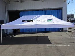 事例：1971 かんたんてんと3 3.0m×6.0m 名入れロゴ入れ展開図