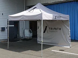 事例：1974 かんたんてんと3 3.0m×3.0m 名入れロゴ入れ展開図