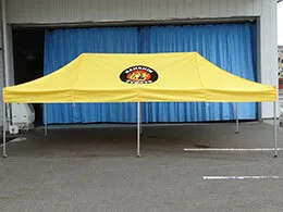 事例：1986 かんたんてんと3 3.0m×6.0m 名入れロゴ入れ展開図