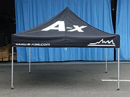 事例：1997 かんたんてんと3 3.0m×3.0m 名入れロゴ入れ展開図