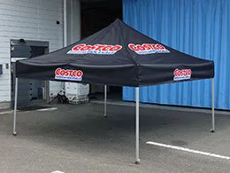 事例：2005 かんたんてんと3 3.0m×3.0m 名入れロゴ入れ展開図