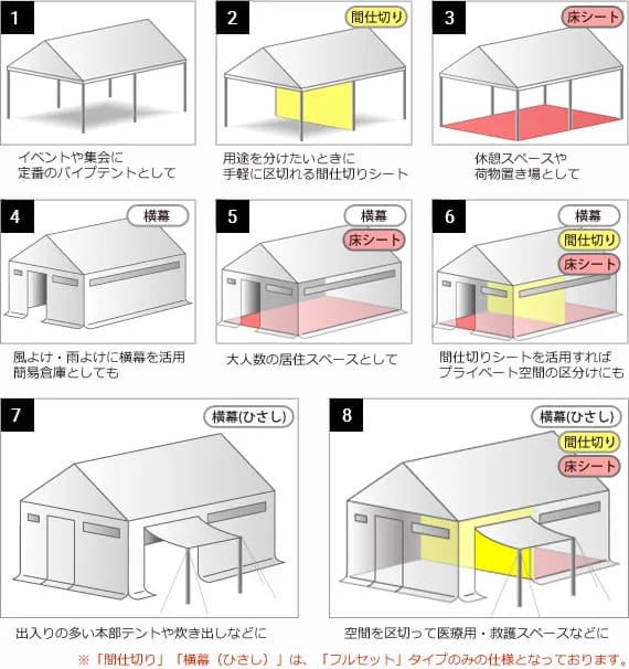 防災用・避難用 レスキューテント | 日本テント