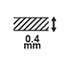 厚さ0.4mm