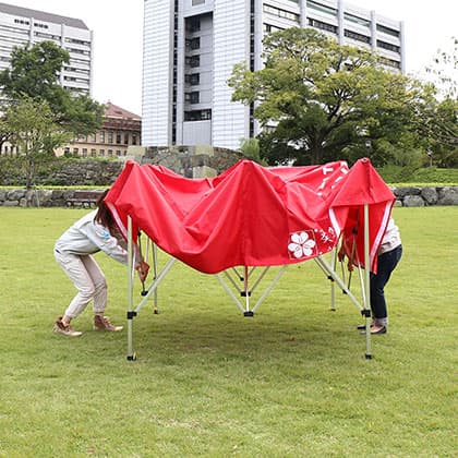 クイックテント 迷彩