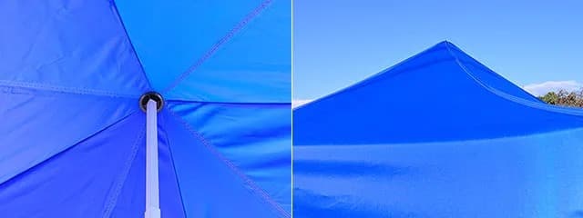 天幕の張りを調整可能