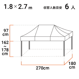 1.8m×2.7m