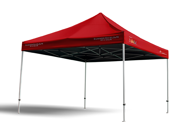 イベント用テント 3形状 中身新品！】デラックス (3×3m) 名入れ傾斜部[NDX30-17BL-PK