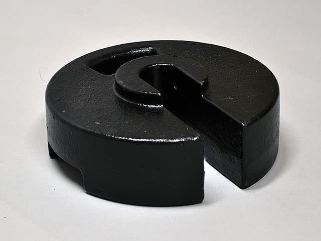 20kgテントウェイト[鋳物製] - 黒塗装