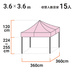 3.6m×3.6m