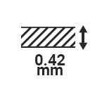 厚さ0.42mm
