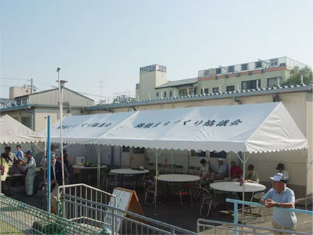 組立らくらくキングテントの導入事例