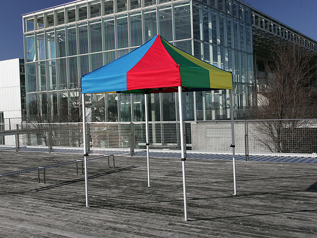 遮光率100％イベントテント オールアルミ 1.8m×3.6m かんたんてんと3 KA 2WA ワンタッチテント タープテント 簡単設営 日除け - 3