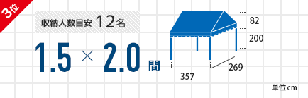 イベント集会テント(定番品)軒高200cm｜学校用テント特集
